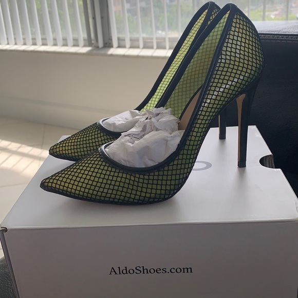 Aldo Shoes - Aldo Sexy fishnet Heels size 8